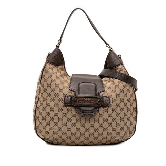Pre-Loved Gucci GG Canvas Dressage Hobo - Picture 1 of 9